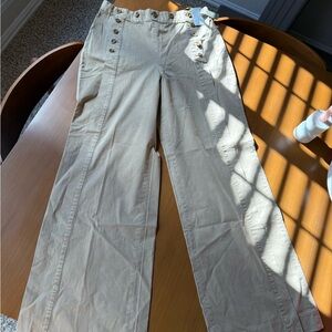 J. Crew‎ Khaki Button-Front Pants